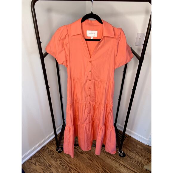Brochu Walker Havana Dress size XS Bright Coral - Picture 2 of 5